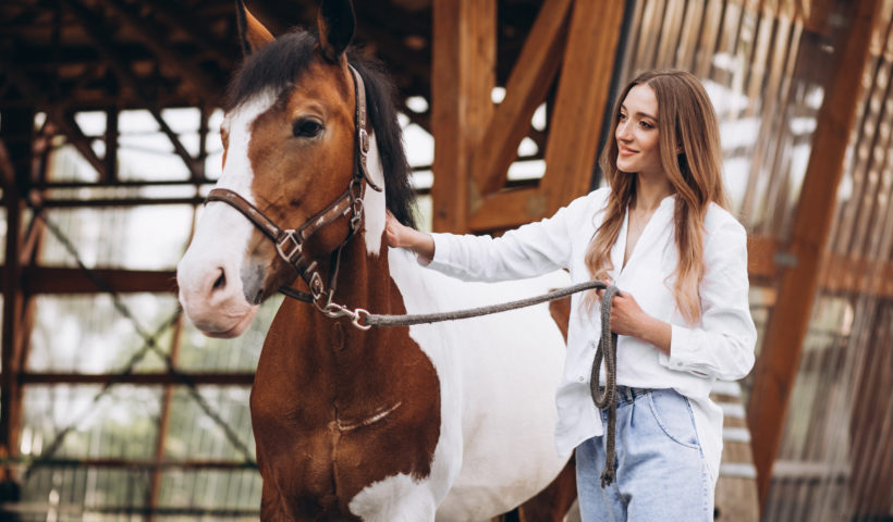 Tenere fermo il cavallo a mano