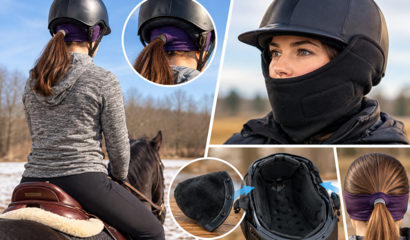 accessori invernali per casco da equitazione